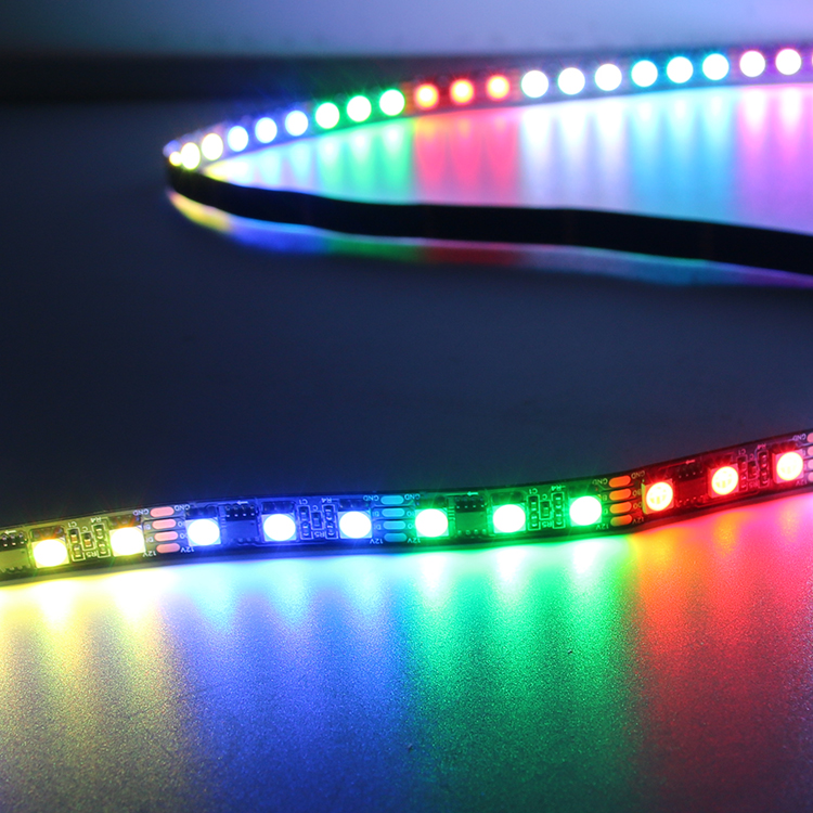 High Brightness Addressable Strip Light RGB 12V 24V WS2818 Customized LED Strip Lighting