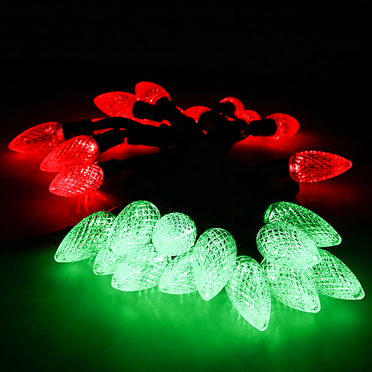 Outdoor LED Bulb Fairy C9 SK9822 String Christmas Lights For Christmas Holiday Decoration